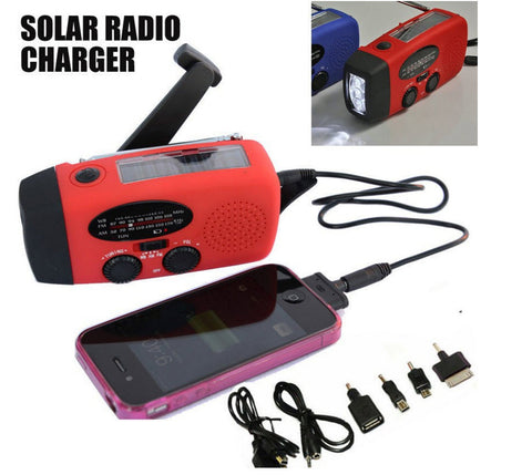 New Solar Dynamo Powered Radio Hand Crank AM/FM 3 LED Flashlight Phone Charger - FREE SHIPPING - Parenting Survival Gear