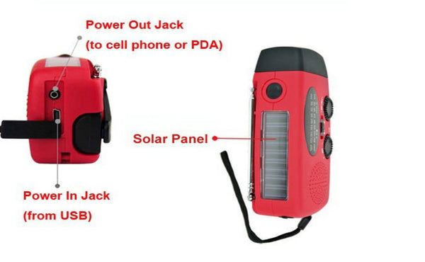 New Solar Dynamo Powered Radio Hand Crank AM/FM 3 LED Flashlight Phone Charger - FREE SHIPPING - Parenting Survival Gear