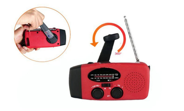 New Solar Dynamo Powered Radio Hand Crank AM/FM 3 LED Flashlight Phone Charger - FREE SHIPPING - Parenting Survival Gear