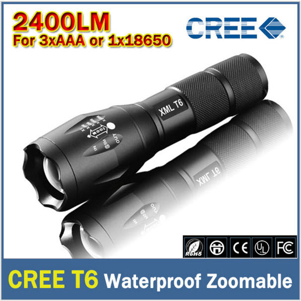 CREE 3800 Lumens LED Torch Zoomable CREE LED Flashlight Torch Light - FREE SHIPPING - Parenting Survival Gear